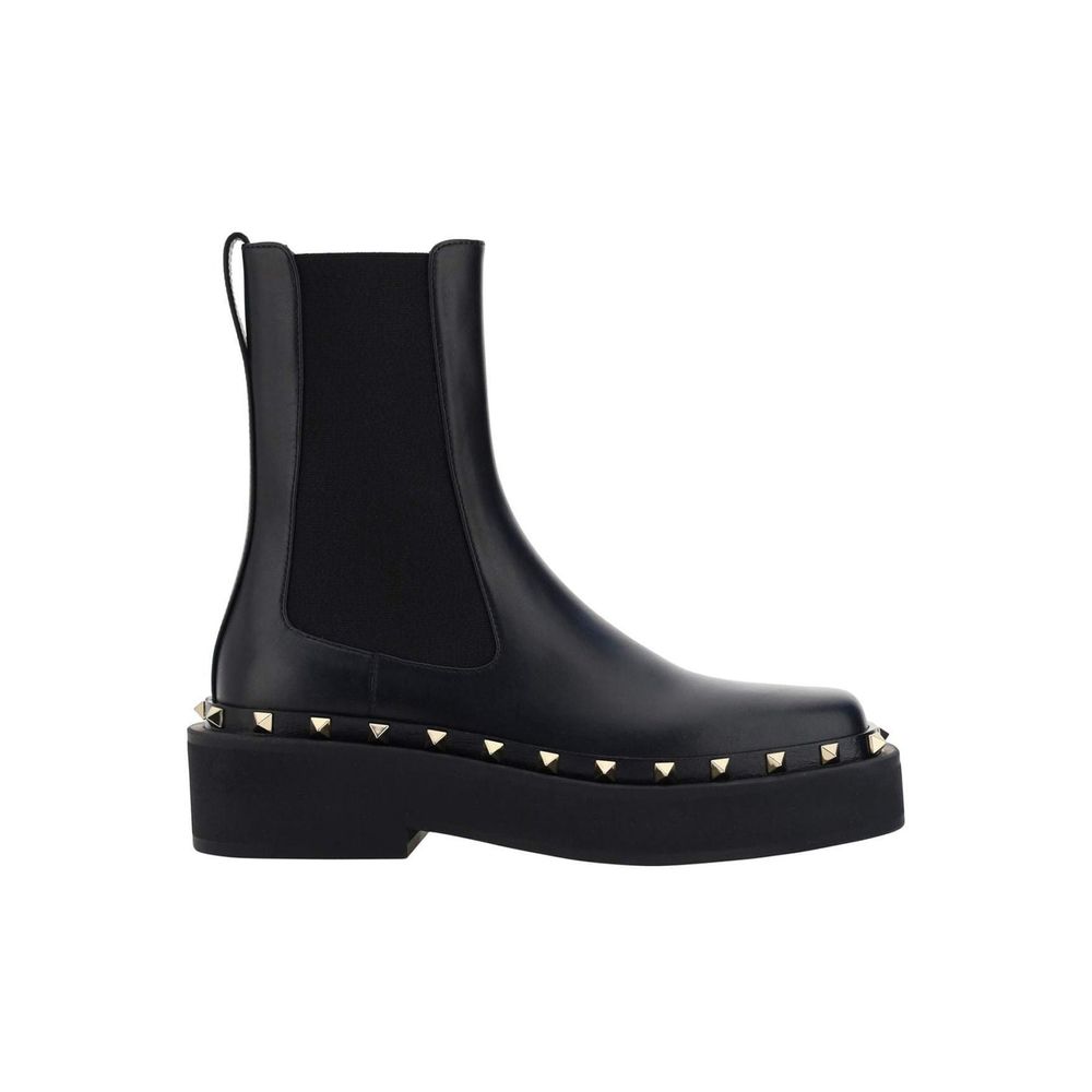 Black Calfskin Chelsea Boots