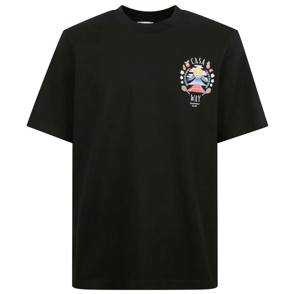 Black Cotton T-Shirt