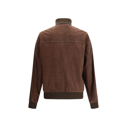 Brown Goatskin Bomber