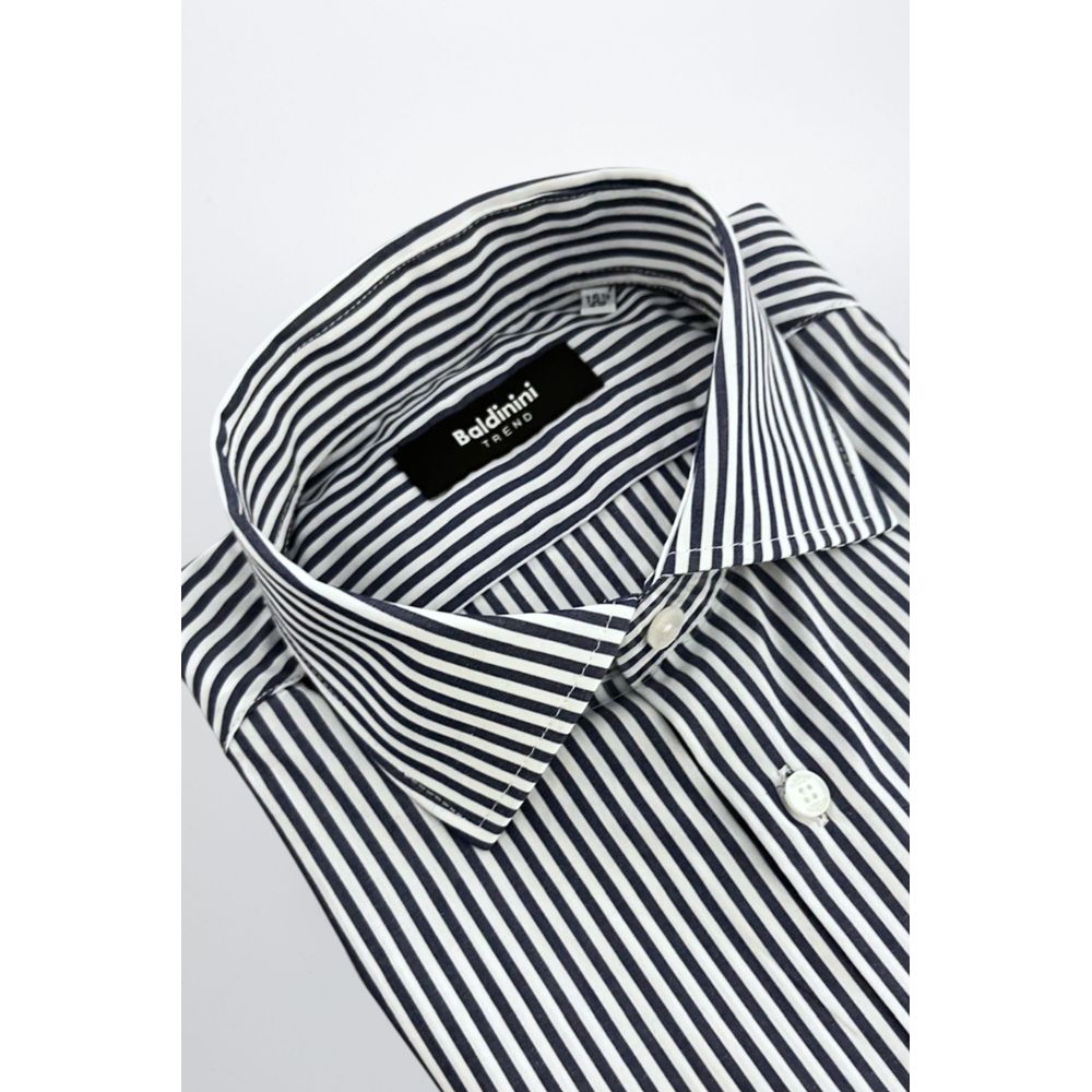 Blue Cotton Men's Shirt