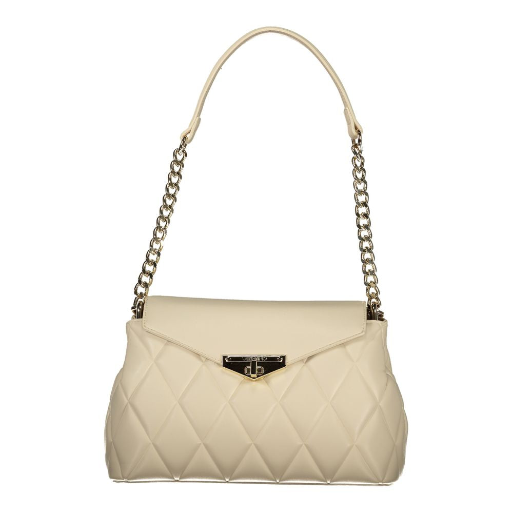 Beige Polyethylene Handbag