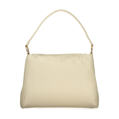 Beige Polyethylene Handbag