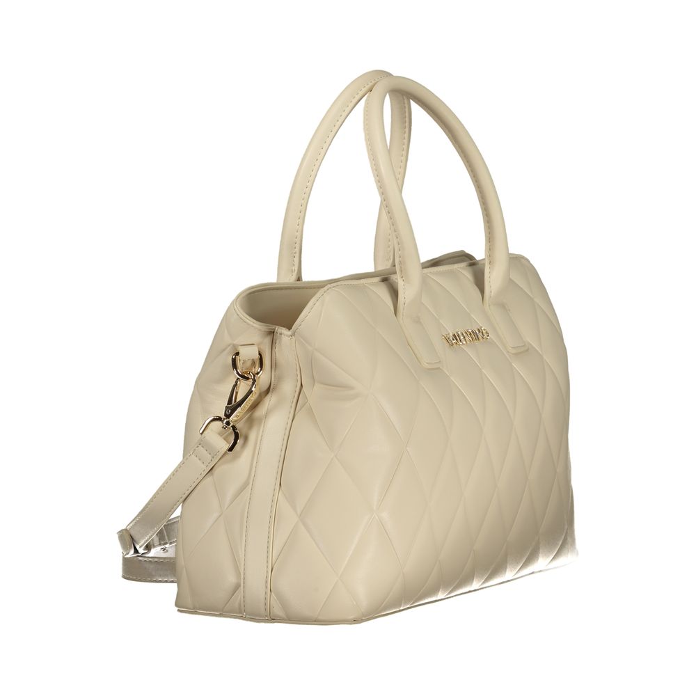 Beige Polyethylene Handbag