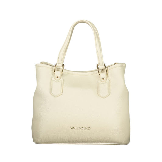 Beige Polyethylene Handbag