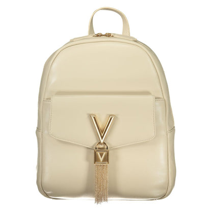 Beige Polyethylene Backpack