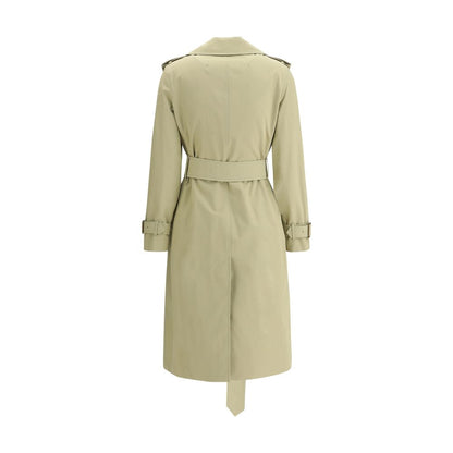 Beige Cotton Trench Coat