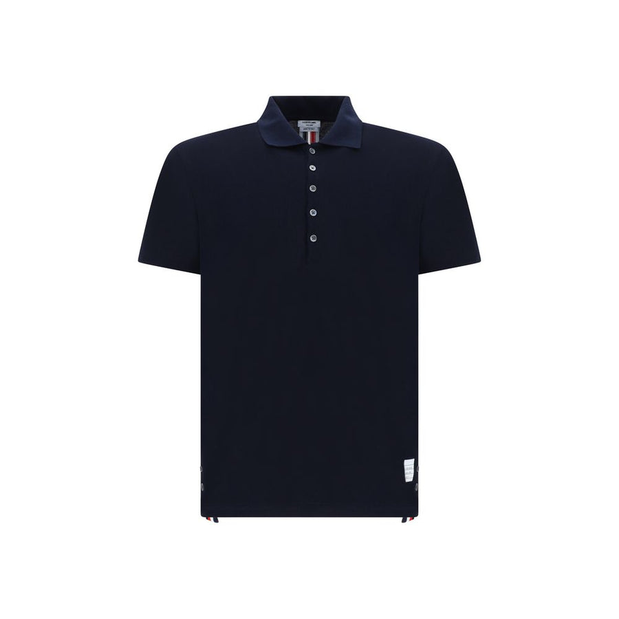 Blue Cotton Polo Shirt