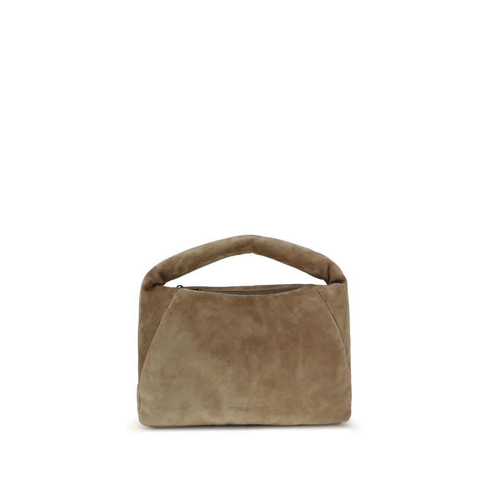 Beige Calf Leather Bos Taurus Shoulder Bag