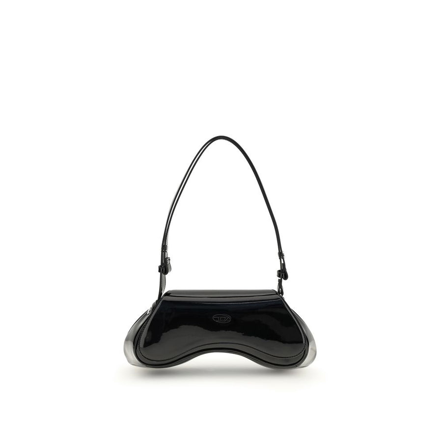 Black Polyethylene Shoulder Bag