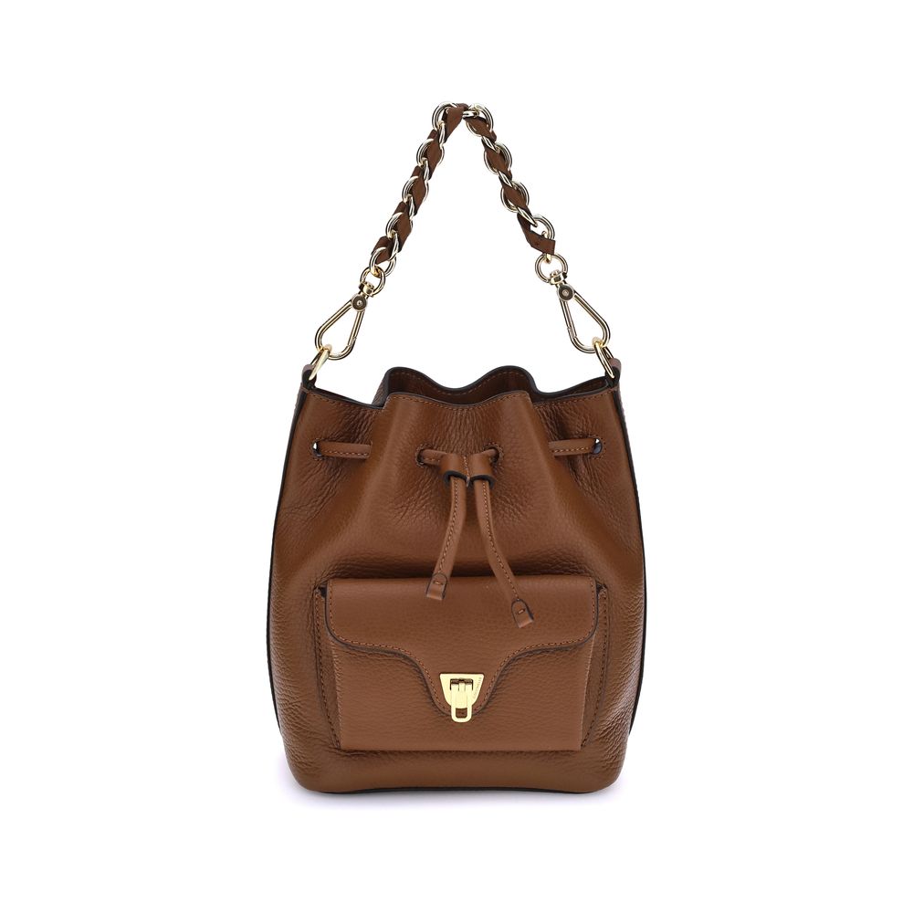 Brown Calf Leather Bos Taurus Backet Bag