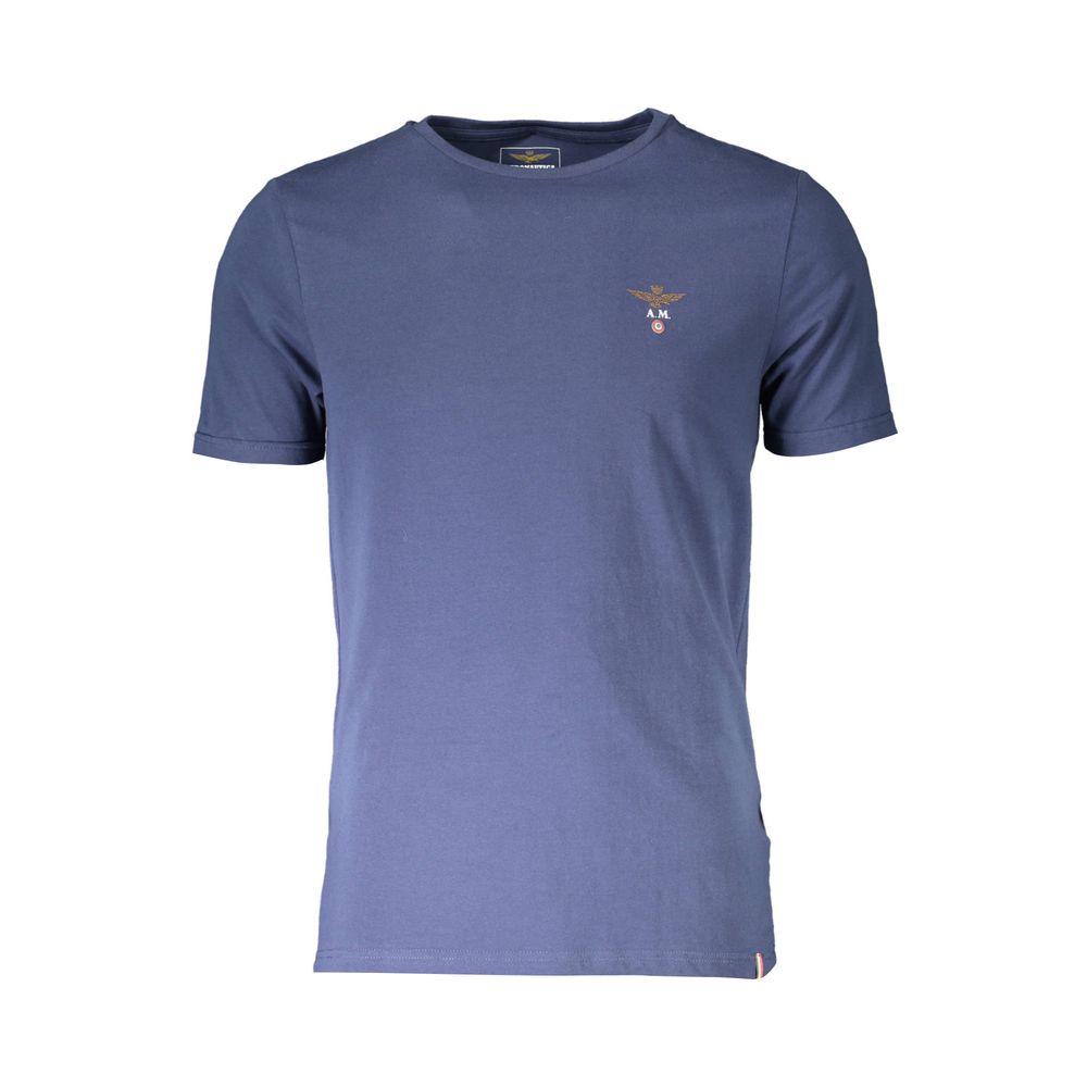 Blu Cotton Men T-Shirt