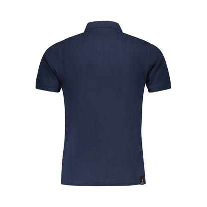 Blue Cotton Polo Shirt