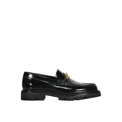 Black Calfskin Slip-On Loafers