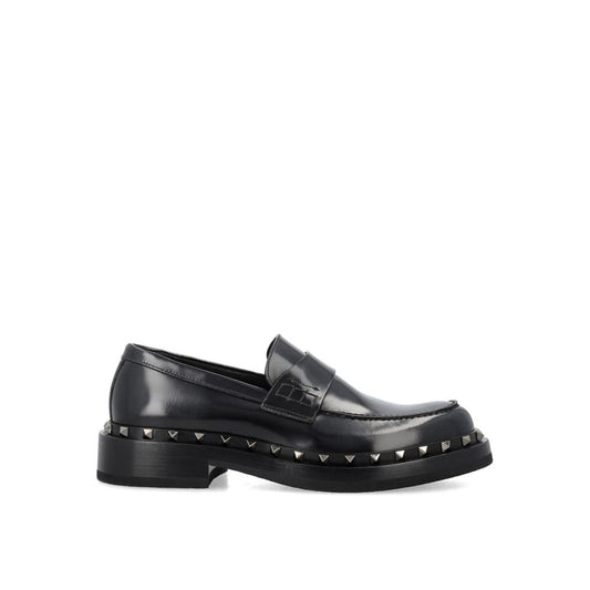 Black Calfskin Slip-On Loafers