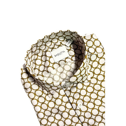 White Viscose Men Shirt