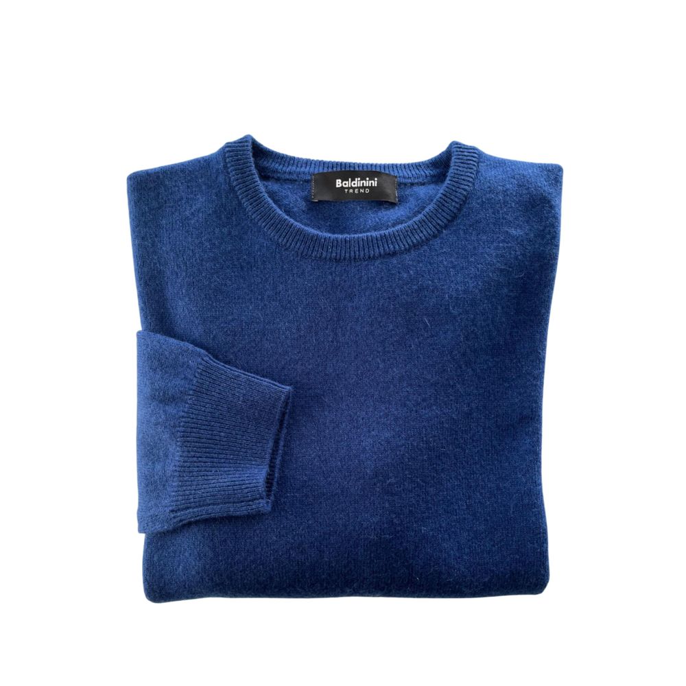 Blue Cashmere Men Sweater