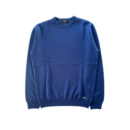 Blue Cashmere Men Sweater