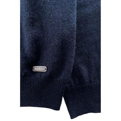 Blue Cashmere Men Sweater