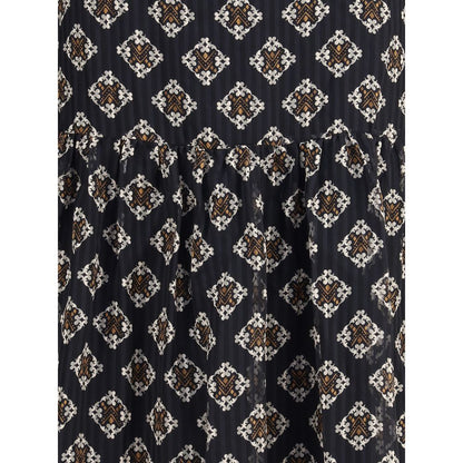 Black Silk Long Dress