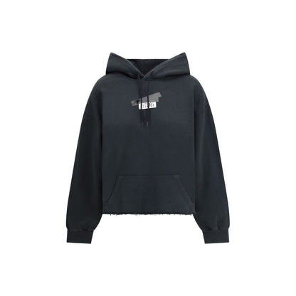 Black Cotton Sweatshirt