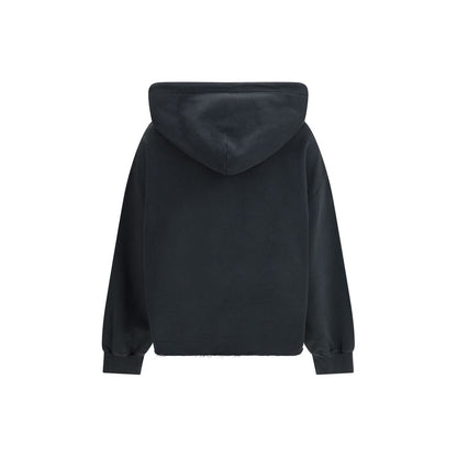 Black Cotton Sweatshirt