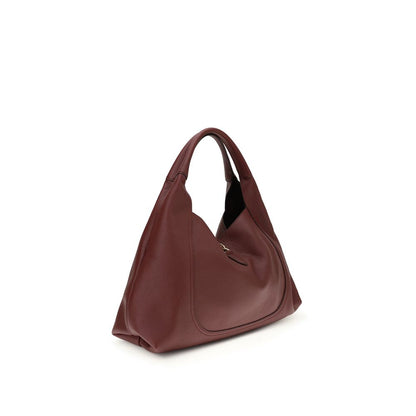 Bordeaux Calf Leather Bos Taurus Shoulder Bag