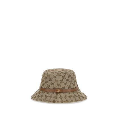 Beige Polyester Bucket Hat
