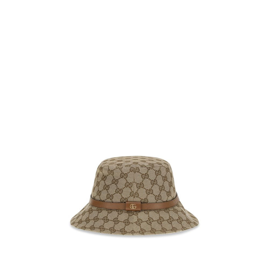Beige Polyester Bucket Hat