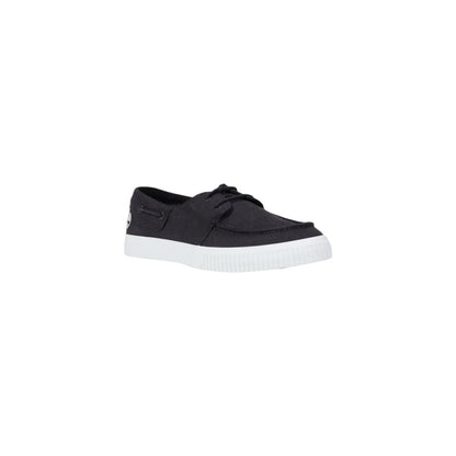 Black Lyocell Slip-On Loafers