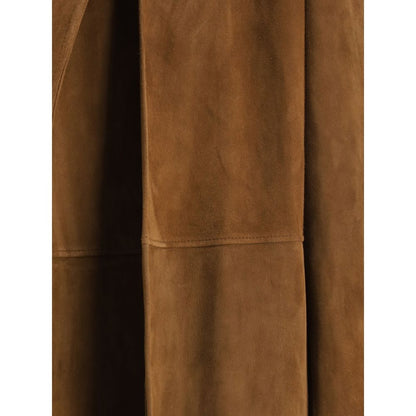 Brown Lamb Leather Coat