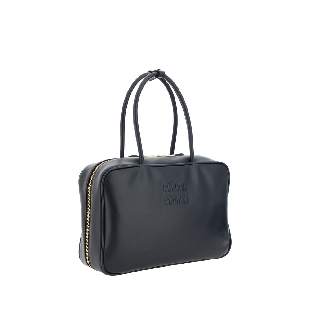 Black Calf Leather Bos Taurus Handbag