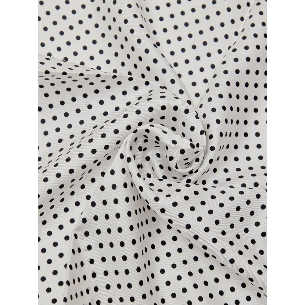 Black And White Silk Pocket Square