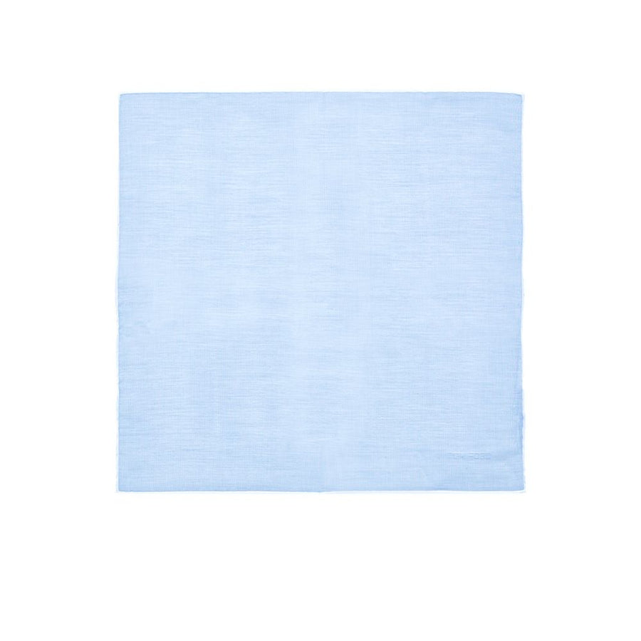 Blue Cotton Pocket Square