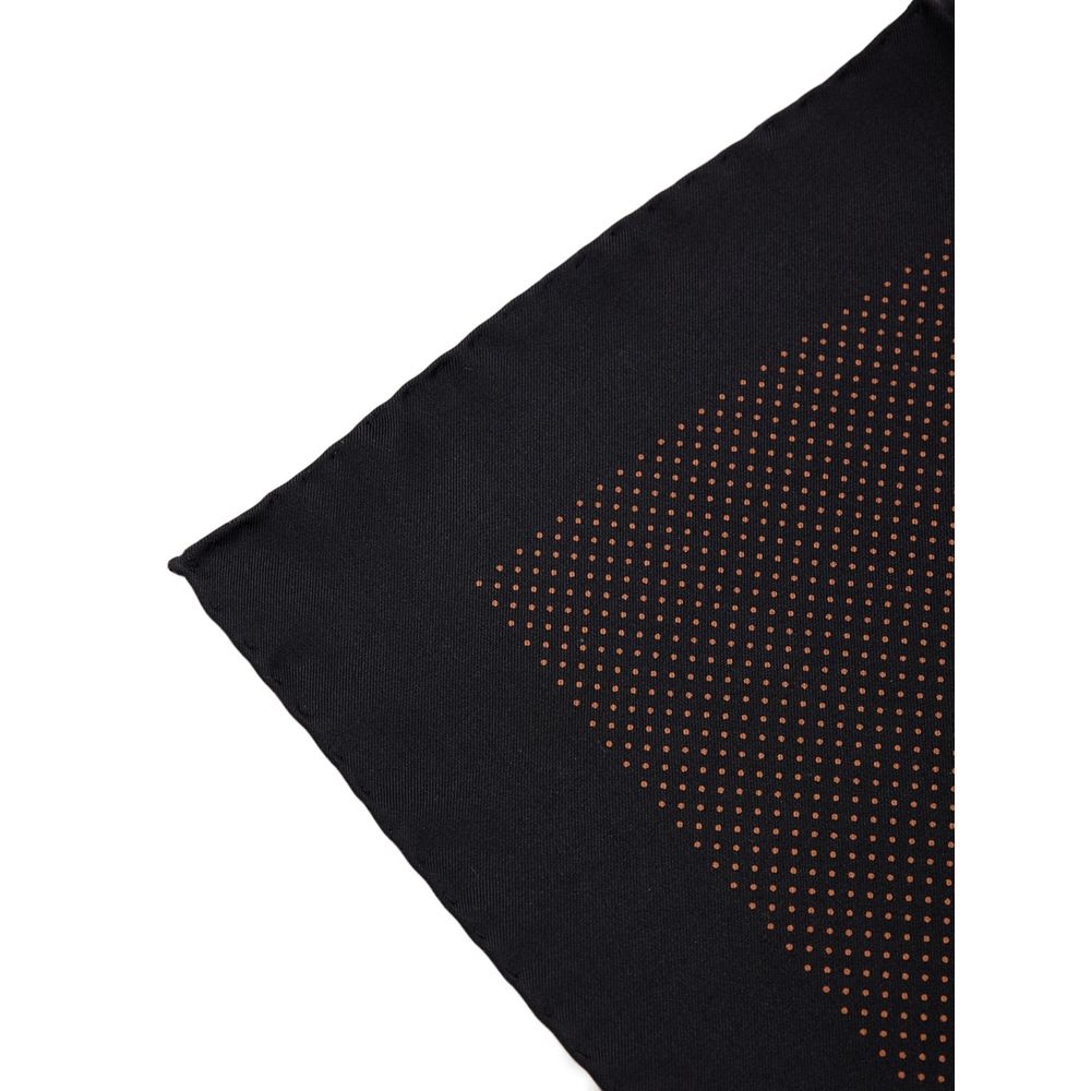 Black Silk Pocket Square
