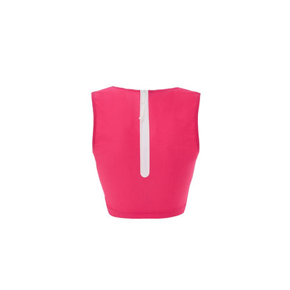 Fuchsia Polyamide Tank Tops