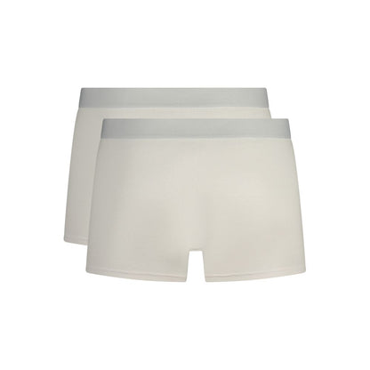 White Cotton Men Boxer Underwear