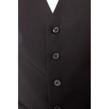 Black Polyester Waistcoat