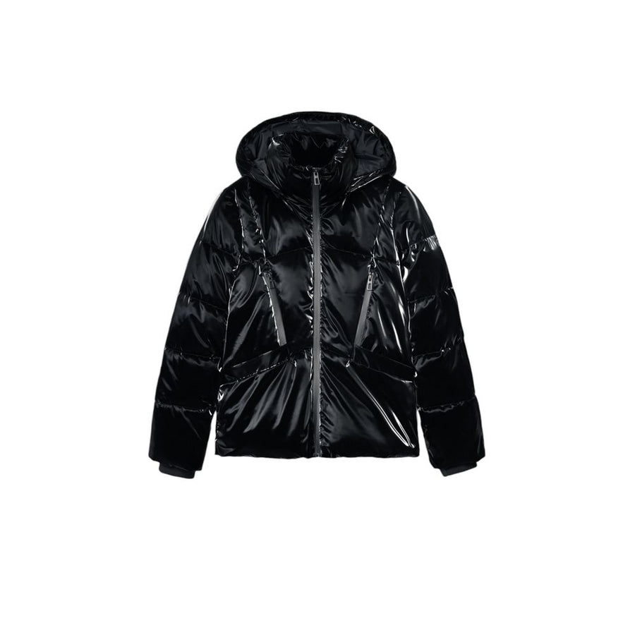 Black Polyester Coat