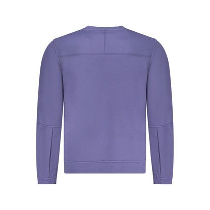 Blue Cotton Men Sweater