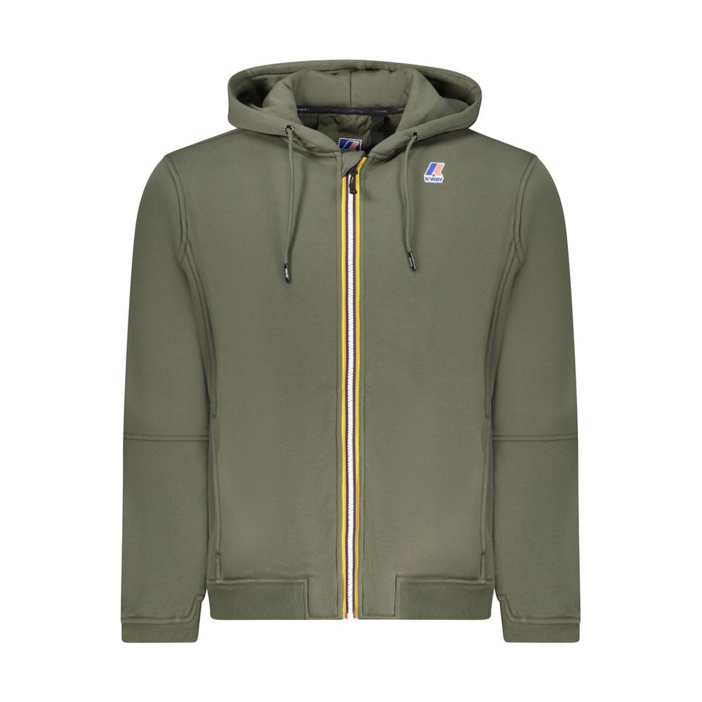 Green Cotton Men Sweater