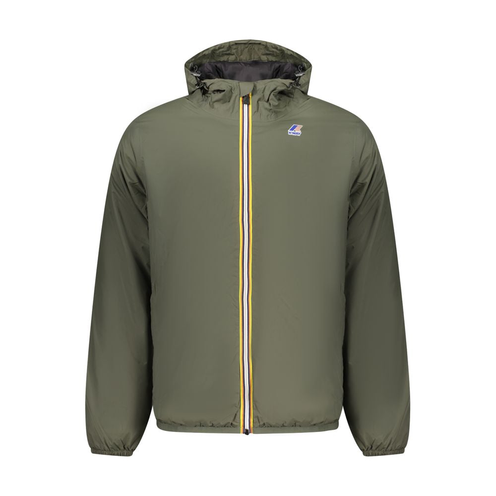 Green Polyamide Men Jacket