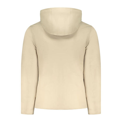 Beige Polyester Men Jacket