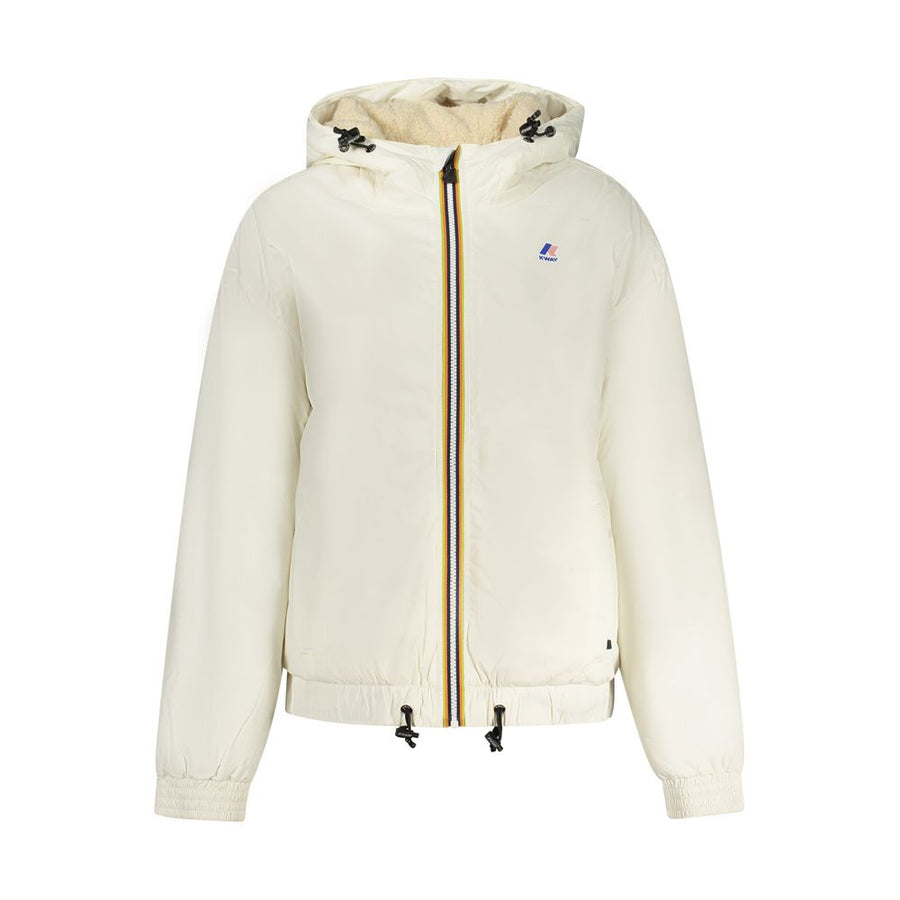 White Polyamide Women's Jacket