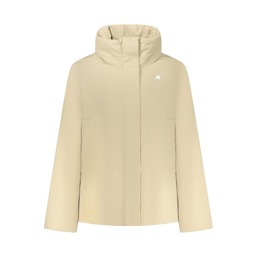 Beige Nylon Women Jacket