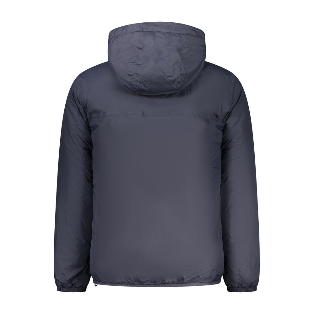 Blue Polyamide Men Jacket