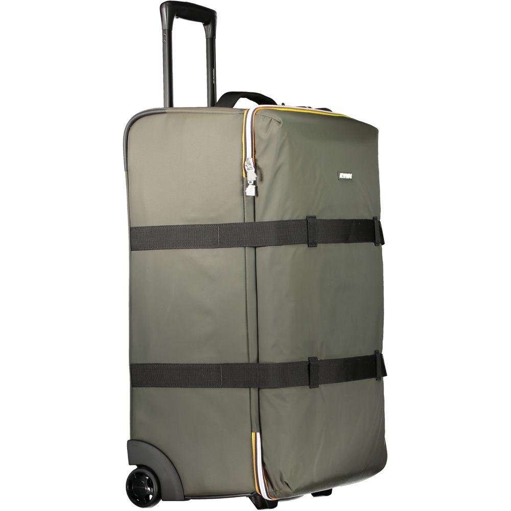 Green Polyamide Unisex Travel Luggage