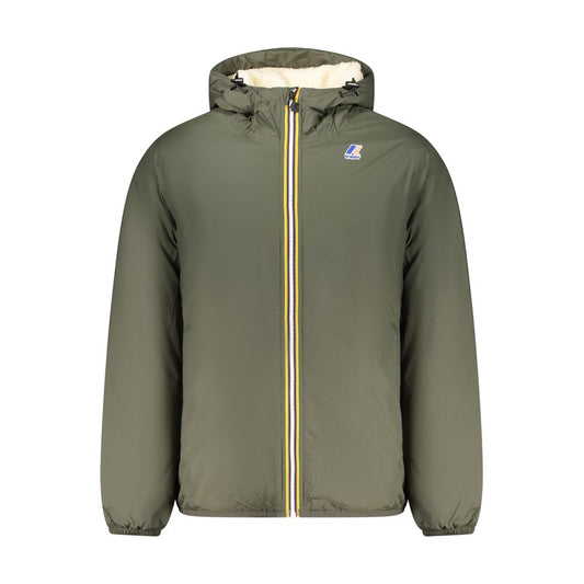 Green Polyamide Men Jacket