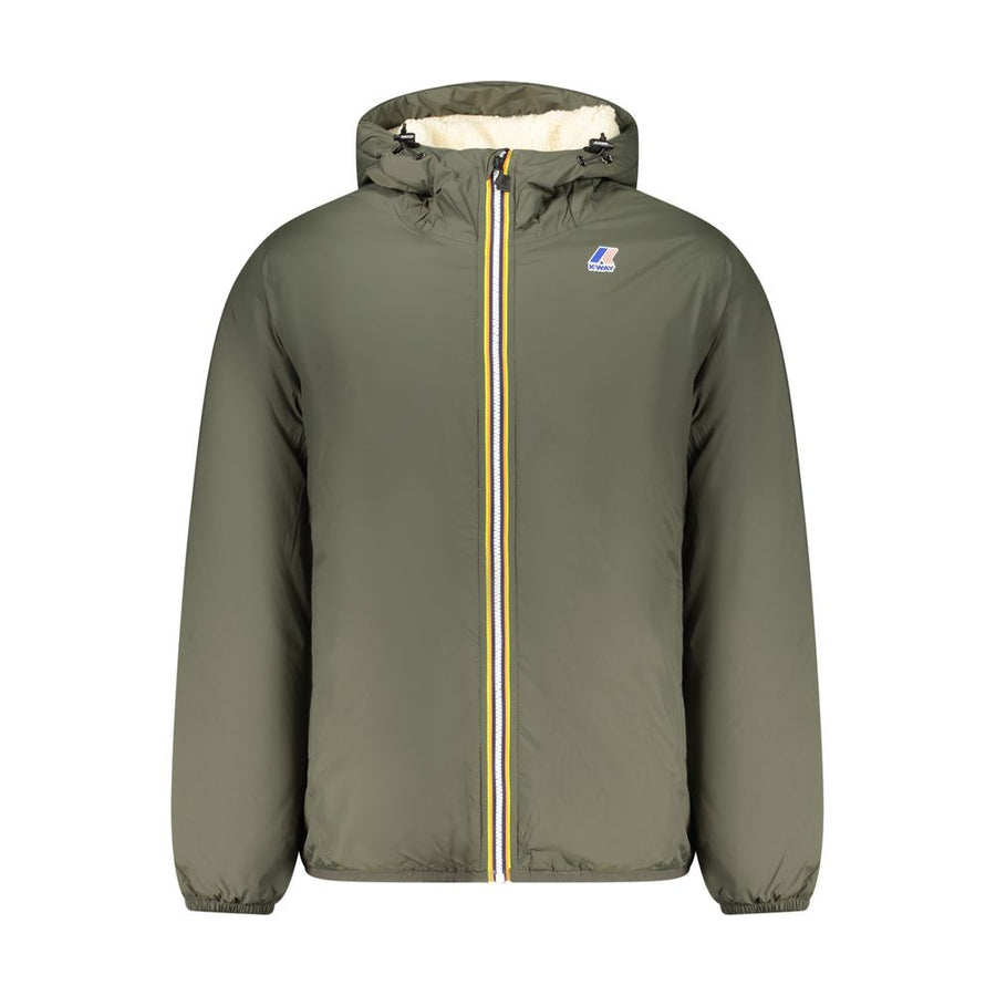 Green Polyamide Men Jacket