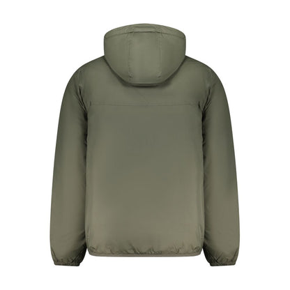 Green Polyamide Men Jacket