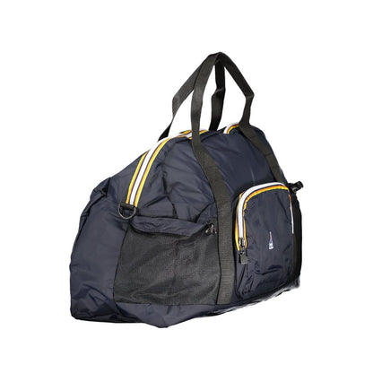 Blue Polyamide Unisex Handbag